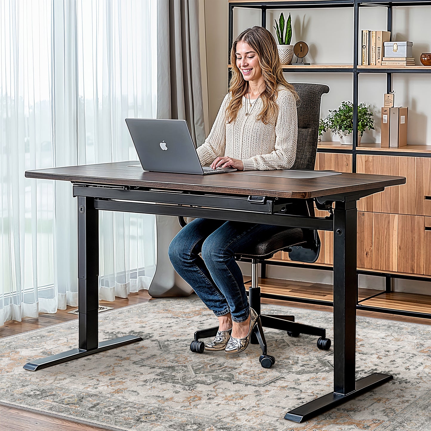 KUETH Protective Flooring Office Chair Mat for Hardwood Floor and Tile Floor, Heavy Duty Desk Chair Mat for Carpets, Anti Slip Office Floor Mats for Rolling Chairs, Low Pile Under Desk Rug