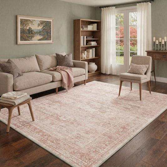 KUETH  Area Rugs Machine Washable Rugs for Living Room, Non Slip Throw Rug with Rubber Backing, Rug for Entryway、Bedroom、Kitchen、Floor and Dining Room