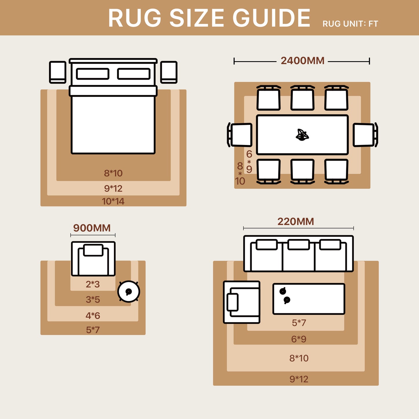 KUETH 8x10 Vintage Area Rugs Machine Washable Rugs for Living Room, Non Slip Flat Pile Rug with Rubber Backing, Boho Rug for Entryway Bedroom Dining Room Home Office