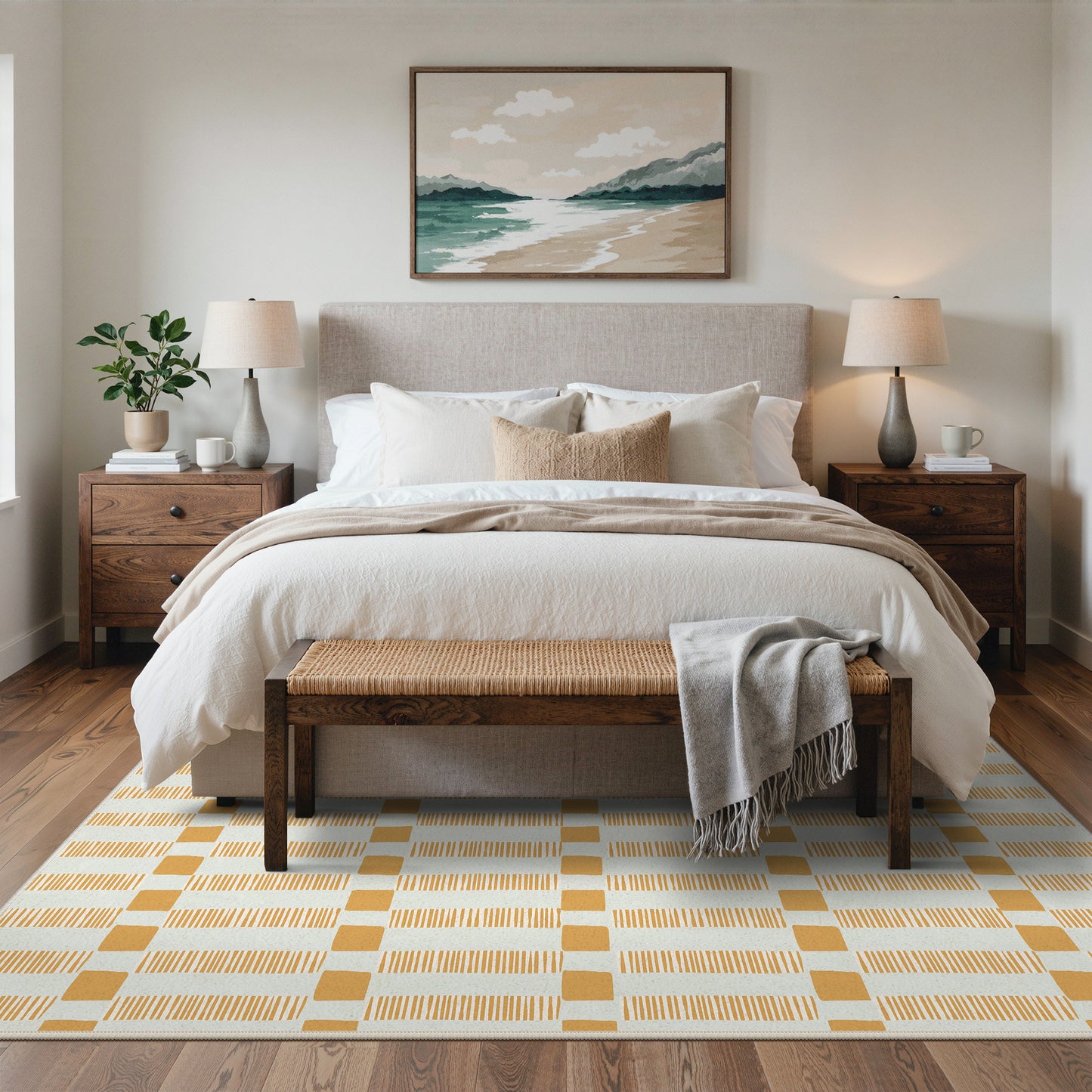 KUETH 5X7 Area Rugs Machine Washable Rugs for Living Room, Non Slip Throw Rug with Backing, Rug for Bedroom、Kitchen、Floor and Dining Room