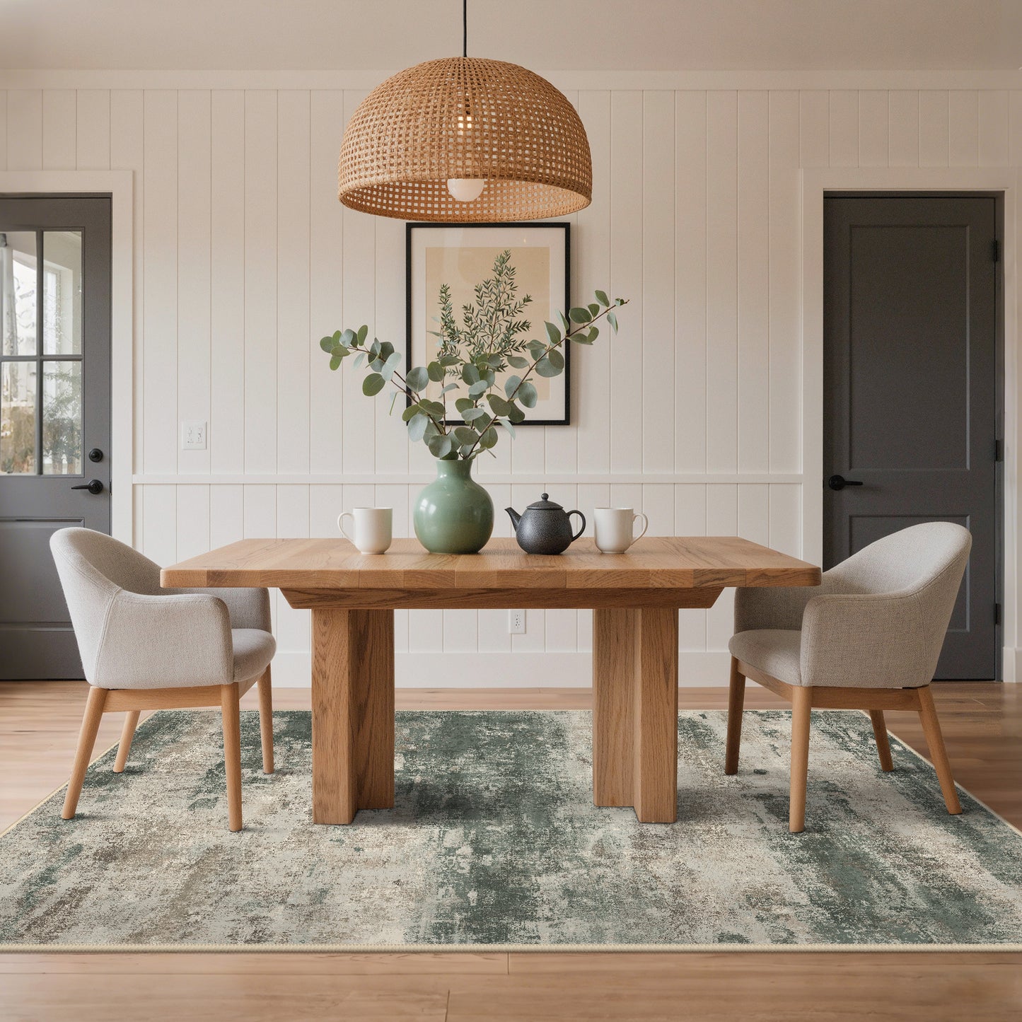 KUETH Area Rug 2×3 for Hallway Kitchen Indoor, Machine Washable Rug, Area Rugs for Living Room，Abstract Soft Area Rug, Non-Slip Rug, Bedroom, Kitchen, Dinning Room
