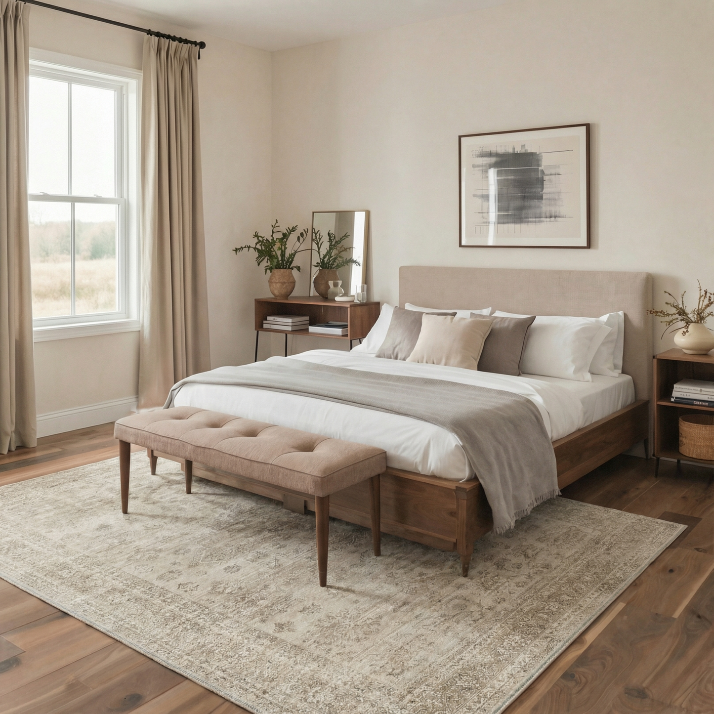 KUETH  Area Rugs Machine Washable Rugs for Living Room, Non Slip Throw Rug with Rubber Backing, Rug for Entryway、Bedroom、Kitchen、Floor and Dining Room