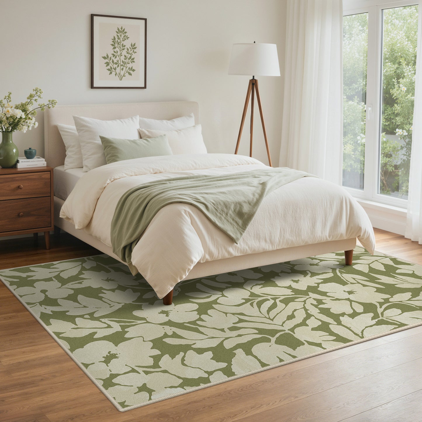 KUETH  Area Rugs Machine Washable Rugs for Living Room, Non Slip Throw Rug with Rubber Backing, Rug for Entryway、Bedroom、Kitchen、Floor and Dining Room