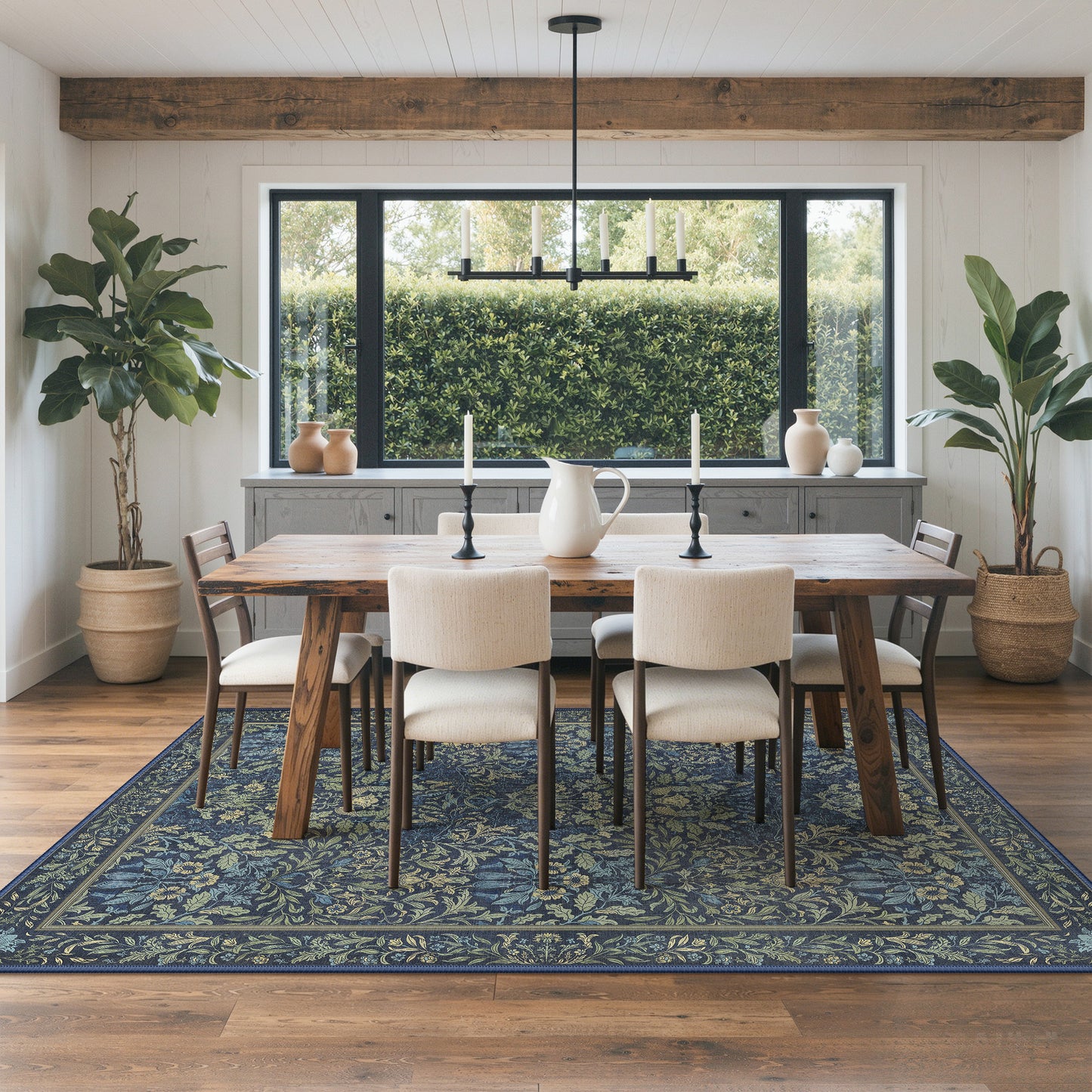 KUETH  Area Rugs Machine Washable Rugs for Living Room, Non Slip Throw Rug with Rubber Backing, Rug for Entryway、Bedroom、Kitchen、Floor and Dining Room