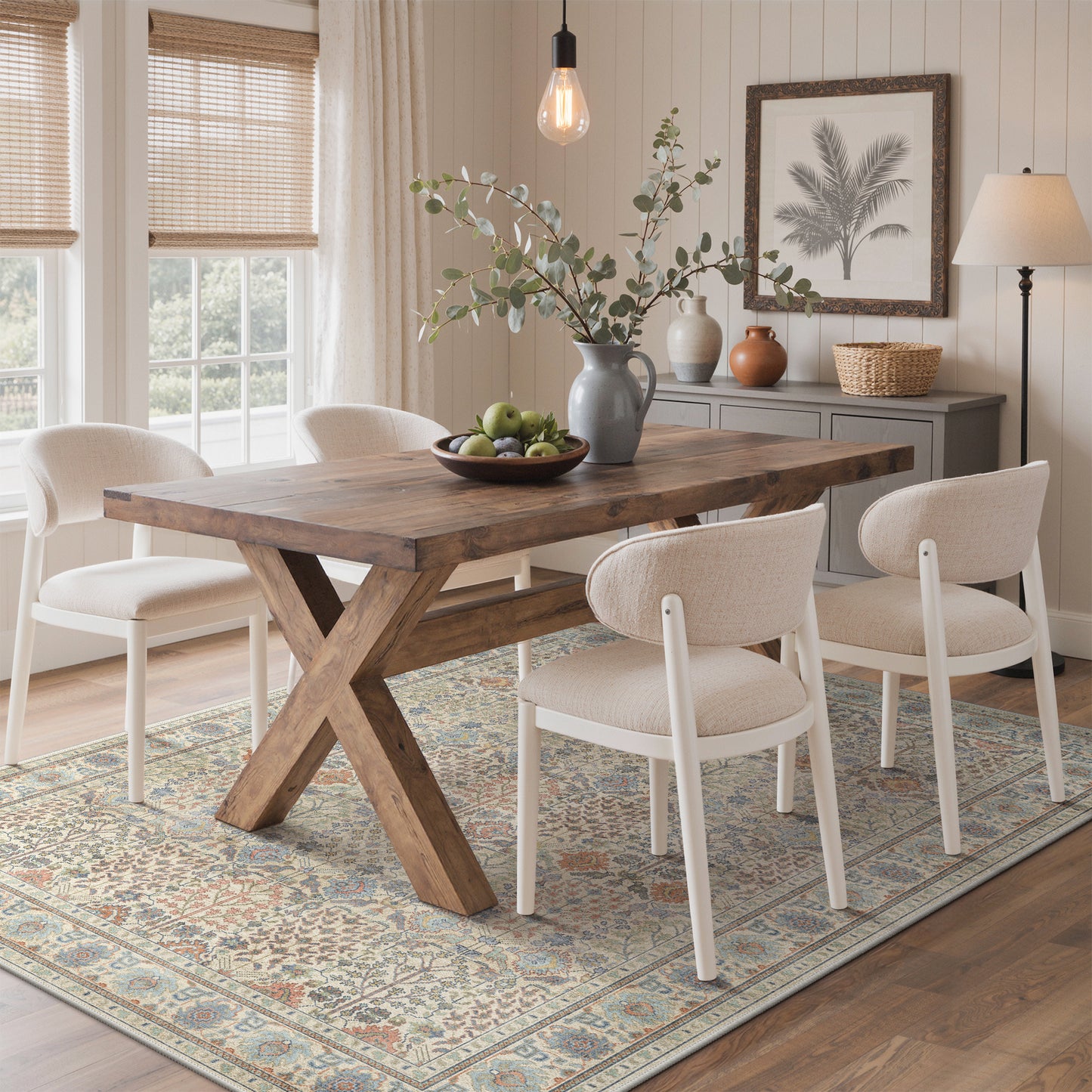 KUETH  Area Rugs Machine Washable Rugs for Living Room, Non Slip Throw Rug with Rubber Backing, Rug for Entryway、Bedroom、Kitchen、Floor and Dining Room