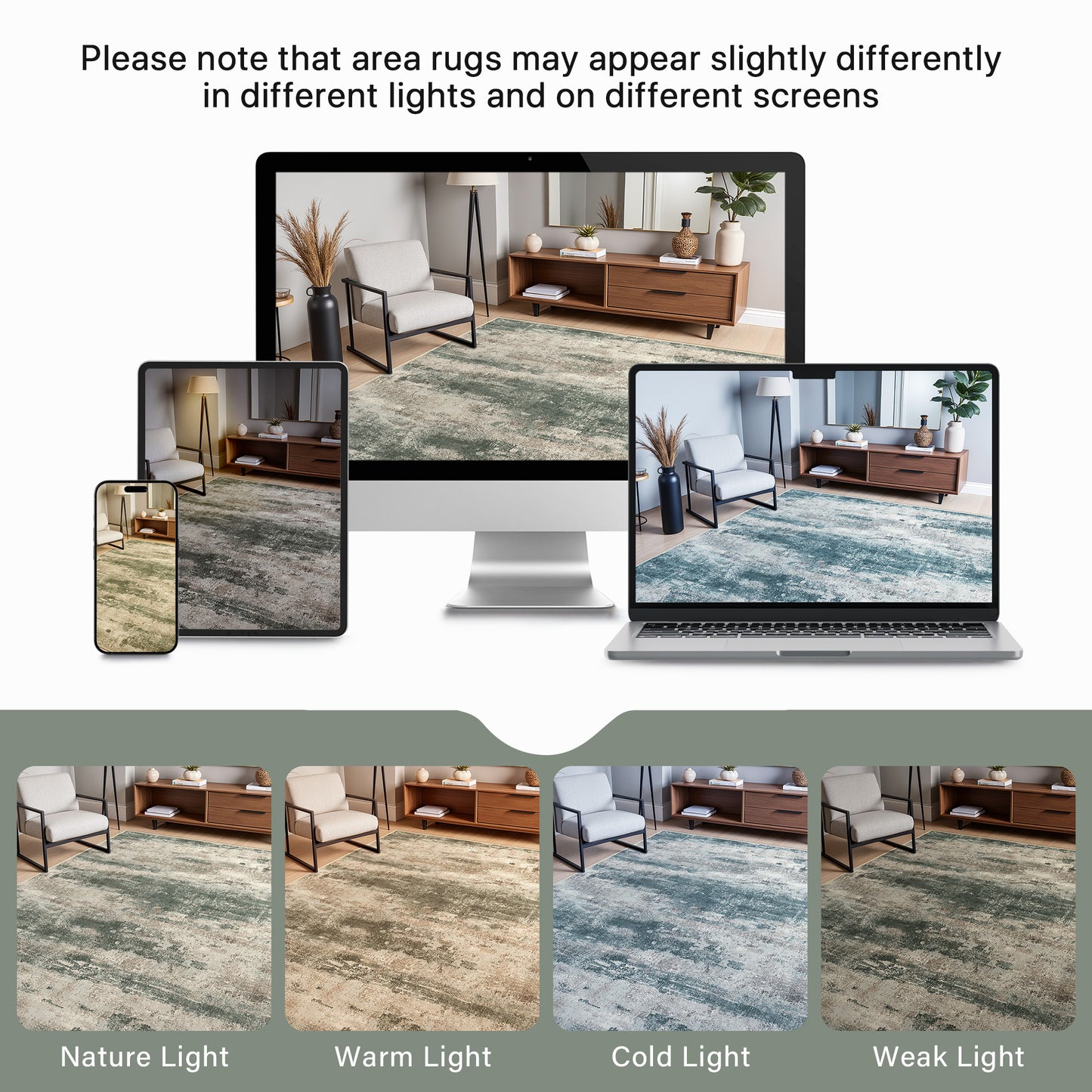 KUETH Area Rug 2×3 for Hallway Kitchen Indoor, Machine Washable Rug, Area Rugs for Living Room，Abstract Soft Area Rug, Non-Slip Rug, Bedroom, Kitchen, Dinning Room