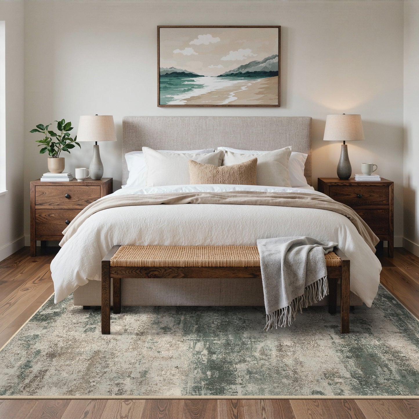 KUETH Area Rug 9×12 for Hallway Kitchen Indoor, Machine Washable Rug, Area Rugs for Living Room，Abstract Soft Area Rug, Non-Slip Rug, Bedroom, Kitchen, Dinning Room