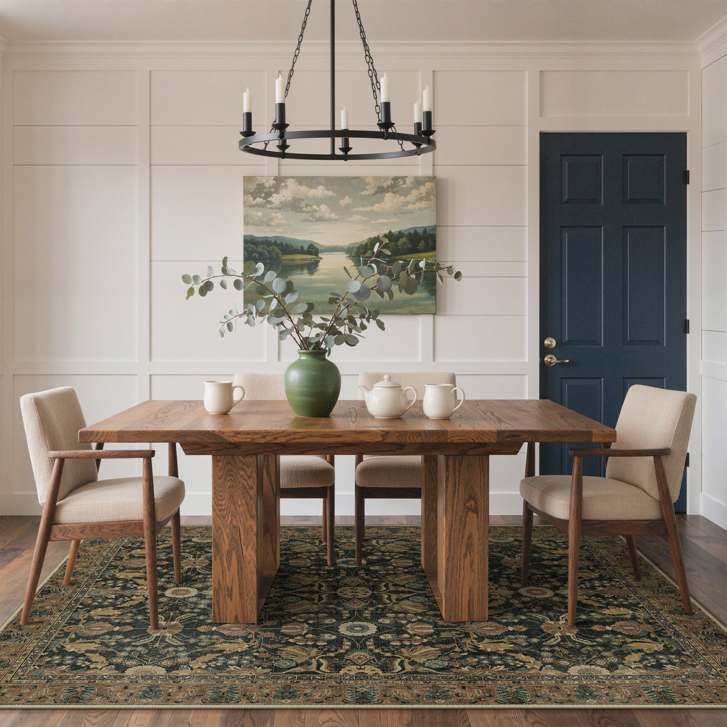 KUETH  Area Rugs Machine Washable Rugs for Living Room, Non Slip Throw Rug with Rubber Backing, Rug for Entryway、Bedroom、Kitchen、Floor and Dining Room
