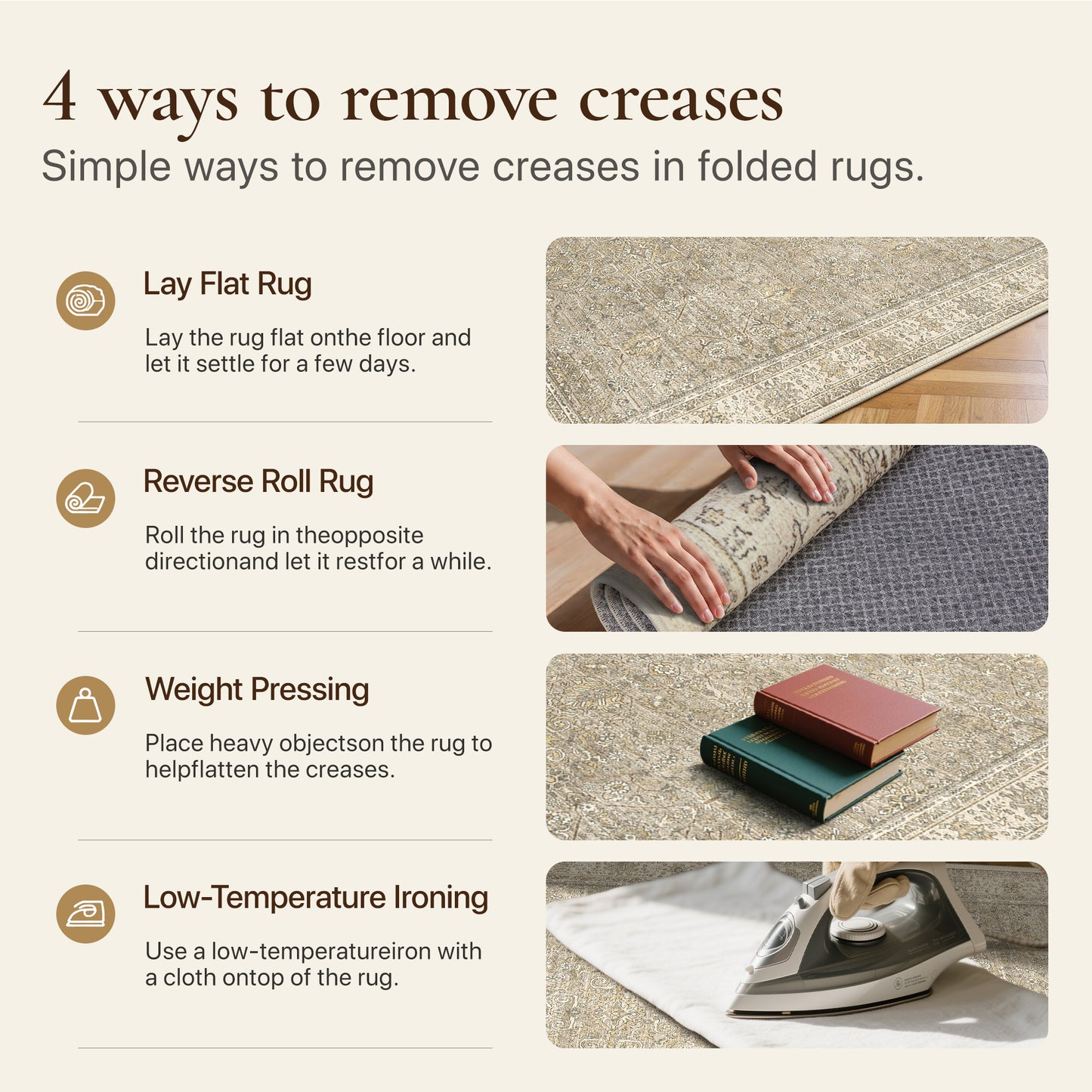 KUETH 8X10 Vintage Area Rugs Machine Washable Rugs for Living Room, Non Slip Flat Pile Rug with Rubber Backing, Persian Rug for Entryway Bedroom Dining Room Home Office