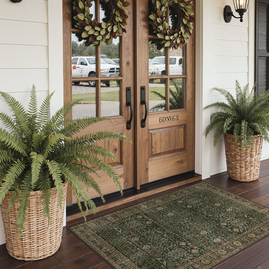 KUETH  Area Rugs Machine Washable Rugs for Living Room, Non Slip Throw Rug with Rubber Backing, Rug for Entryway、Bedroom、Kitchen、Floor and Dining Room