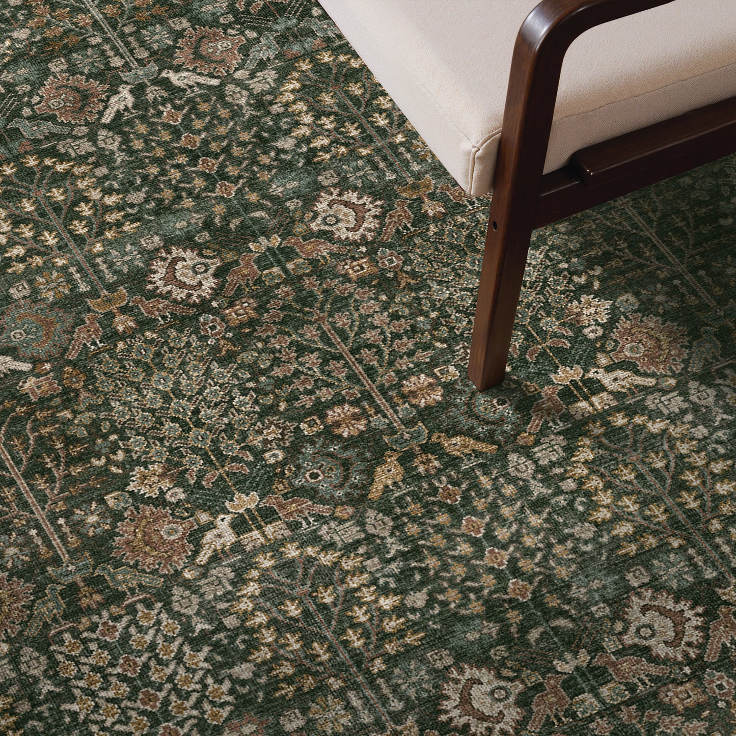 KUETH  Area Rugs Machine Washable Rugs for Living Room, Non Slip Throw Rug with Rubber Backing, Rug for Entryway、Bedroom、Kitchen、Floor and Dining Room