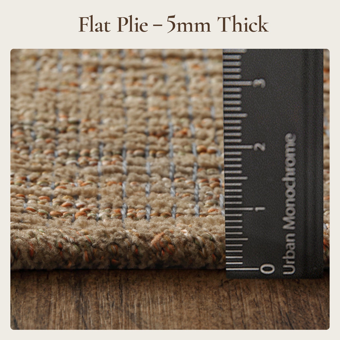 KUETH  Handwoven Natural Fiber Area Rug, Woven Natural Style Rug, Machine Washable Non-Slip for Living Room、 Bedroom and Dining Room.