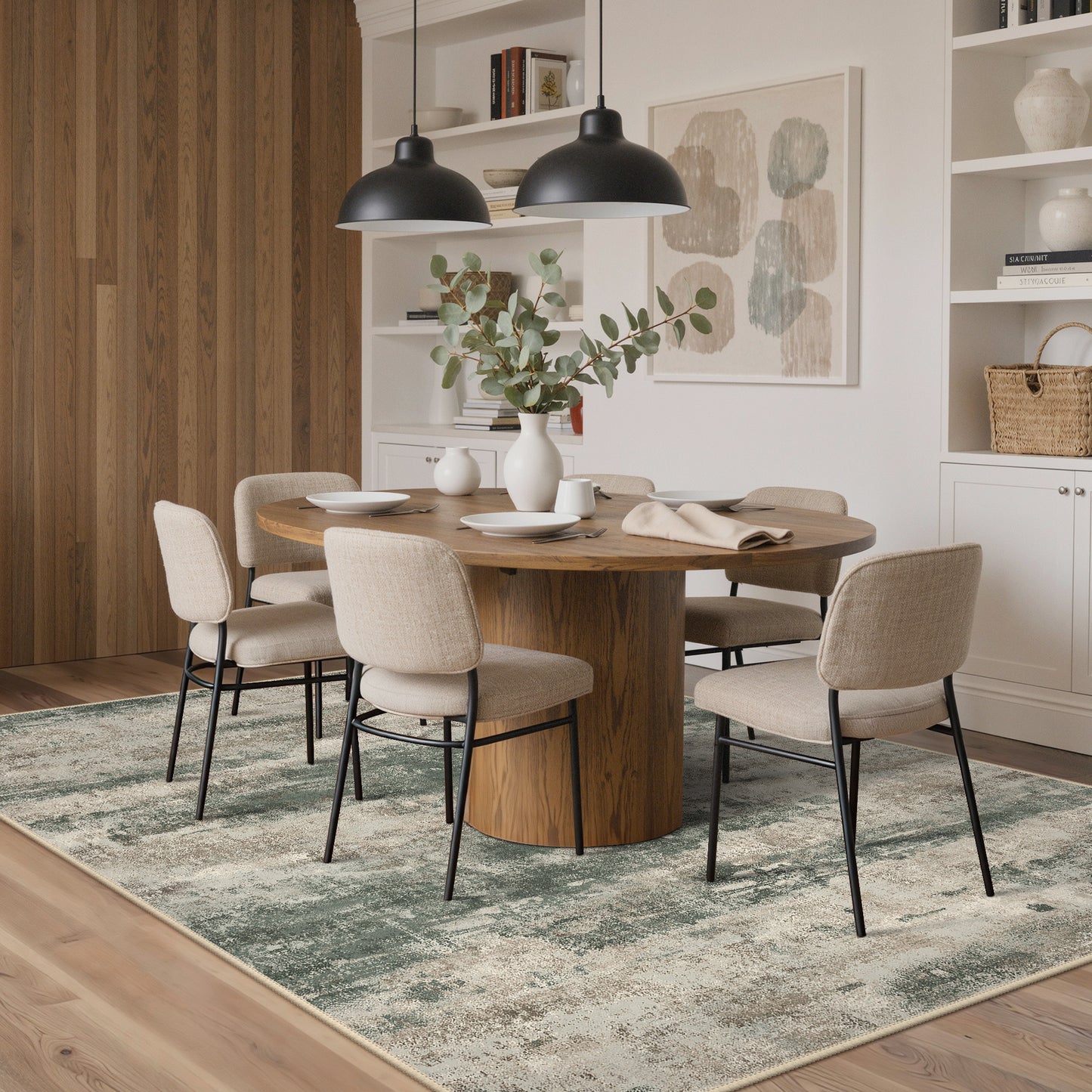 KUETH Area Rug 2×3 for Hallway Kitchen Indoor, Machine Washable Rug, Area Rugs for Living Room，Abstract Soft Area Rug, Non-Slip Rug, Bedroom, Kitchen, Dinning Room