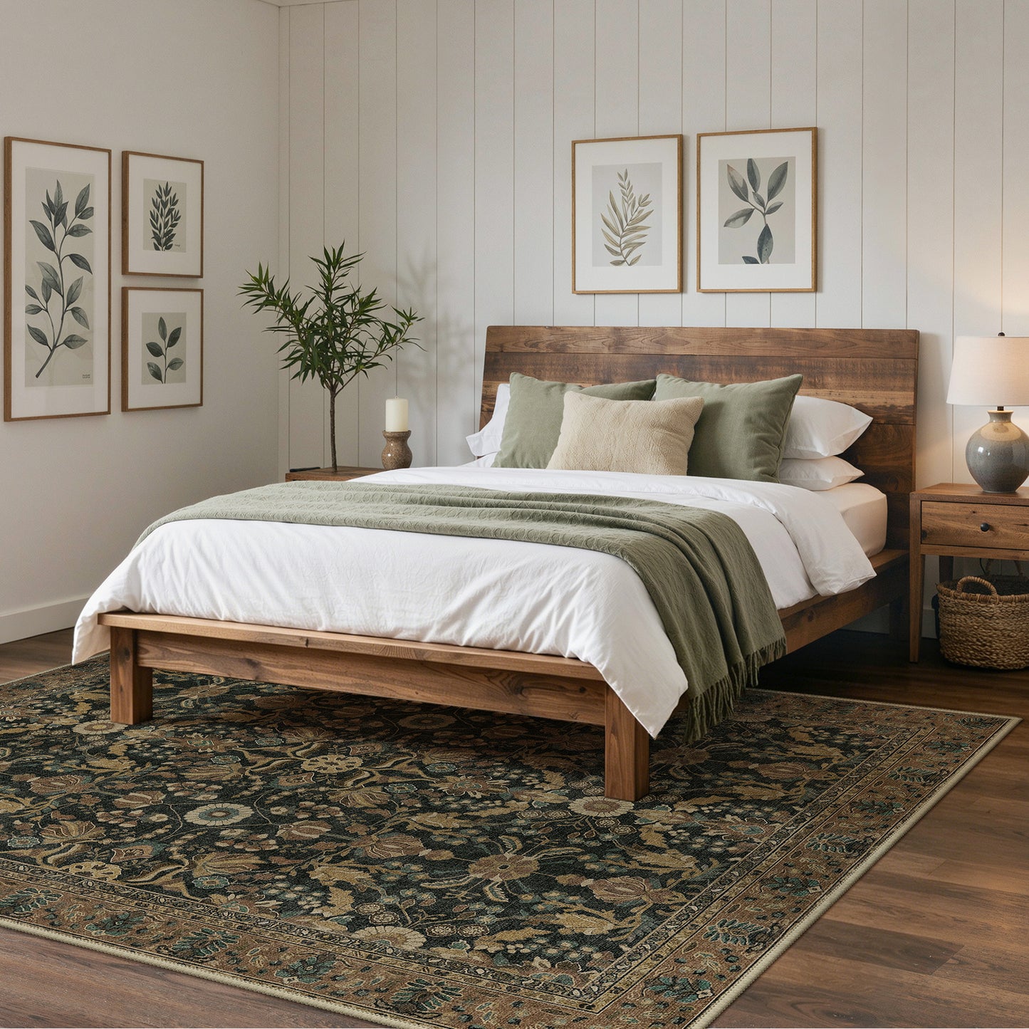KUETH  Area Rugs Machine Washable Rugs for Living Room, Non Slip Throw Rug with Rubber Backing, Rug for Entryway、Bedroom、Kitchen、Floor and Dining Room
