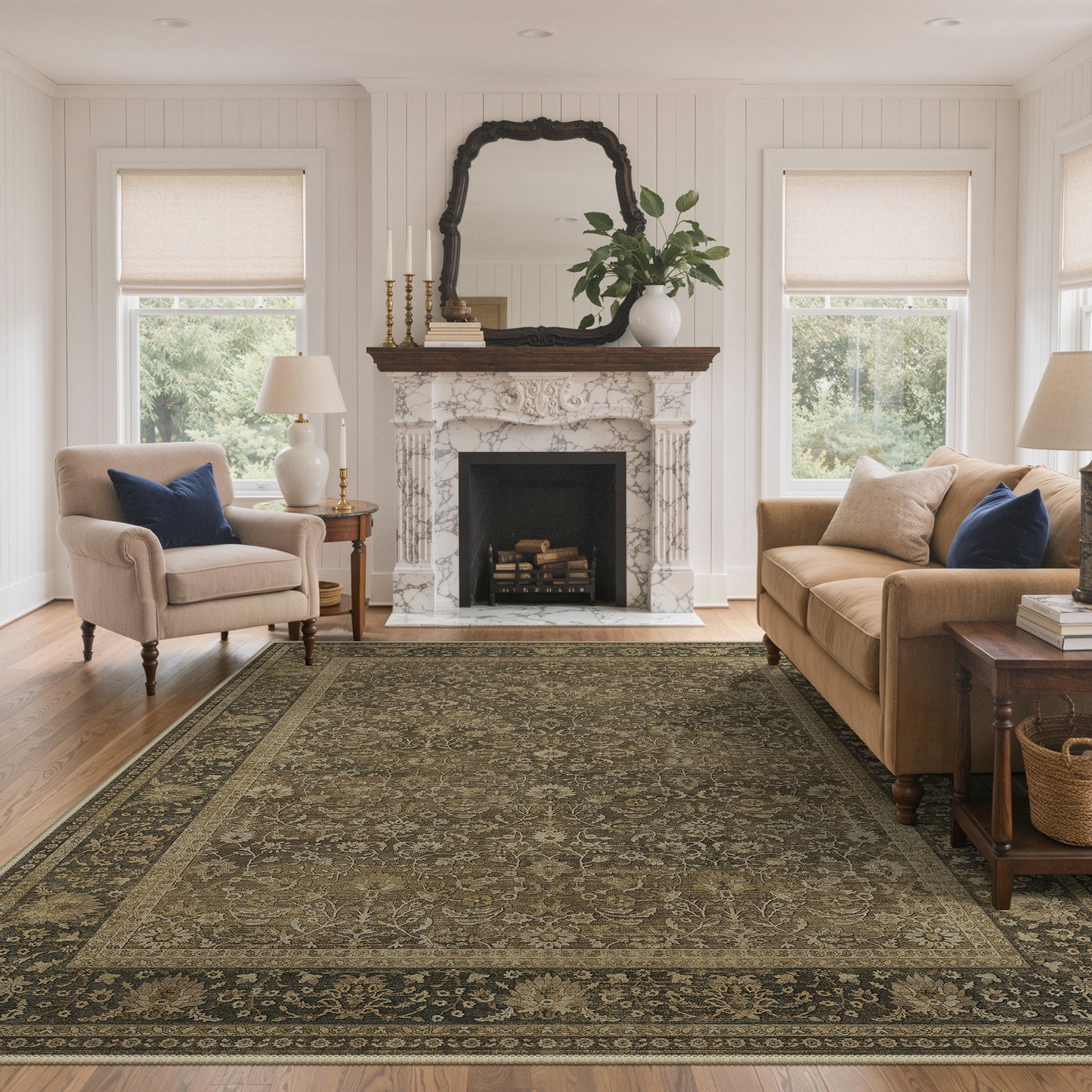 KUETH  Area Rugs Machine Washable Rugs for Living Room, Non Slip Throw Rug with Rubber Backing, Rug for Entryway、Bedroom、Kitchen、Floor and Dining Room