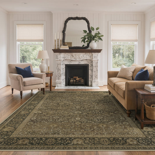 KUETH  Area Rugs Machine Washable Rugs for Living Room, Non Slip Throw Rug with Rubber Backing, Rug for Entryway、Bedroom、Kitchen、Floor and Dining Room