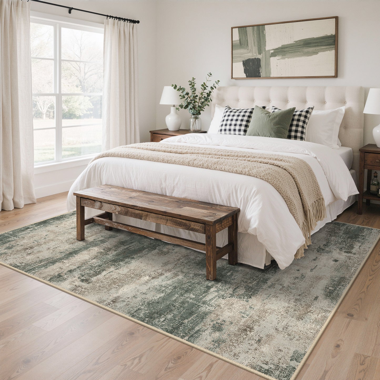 KUETH Area Rug 2×3 for Hallway Kitchen Indoor, Machine Washable Rug, Area Rugs for Living Room，Abstract Soft Area Rug, Non-Slip Rug, Bedroom, Kitchen, Dinning Room