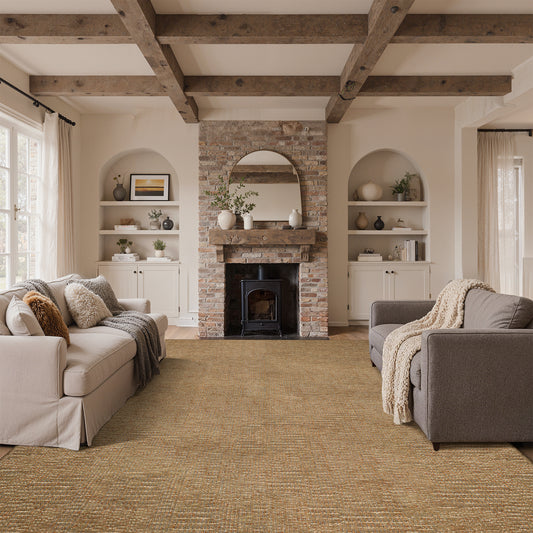 KUETH  Handwoven Natural Fiber Area Rug, Woven Natural Style Rug, Machine Washable Non-Slip for Living Room、 Bedroom and Dining Room.