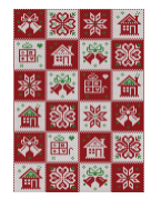 KUETH  Area Rugs Christmas Rug, Machine Washable Rug, Runner Rug for Livingroom, Printed Christmas Decor, Non Slip Rug, Low Pile for Room