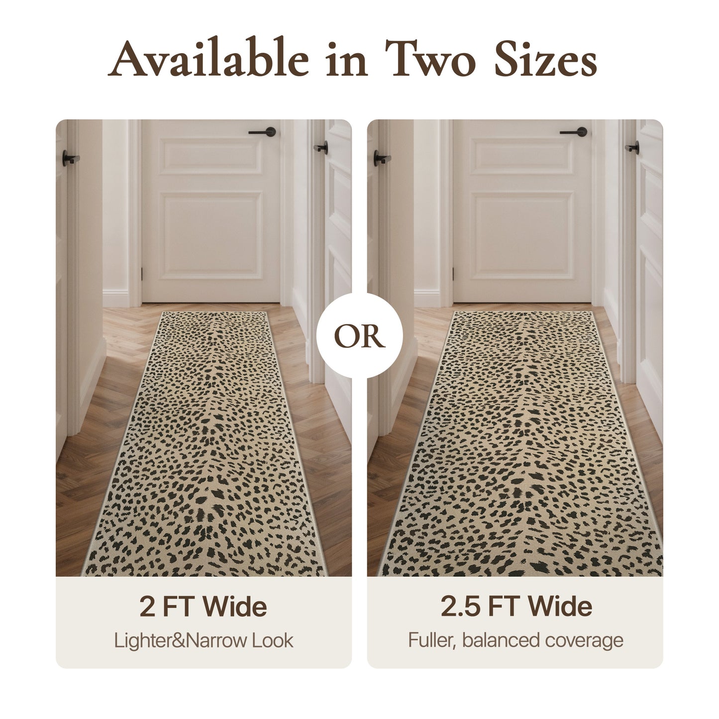 KUETH 5x7 Leopard Area Rugs Machine Washable Rugs for Living Room, Non Slip Flat Pile Rug with Rubber Backing, Modern Rug for Entryway Bedroom Dining Room Home Office