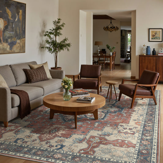 KUETH  Area Rugs Machine Washable Rugs for Living Room, Non Slip Throw Rug with Rubber Backing, Rug for Entryway、Bedroom、Kitchen、Floor and Dining Room