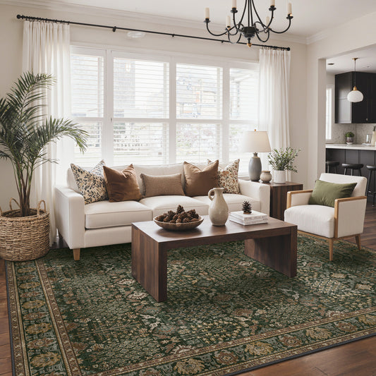 KUETH  Area Rugs Machine Washable Rugs for Living Room, Non Slip Throw Rug with Rubber Backing, Rug for Entryway、Bedroom、Kitchen、Floor and Dining Room