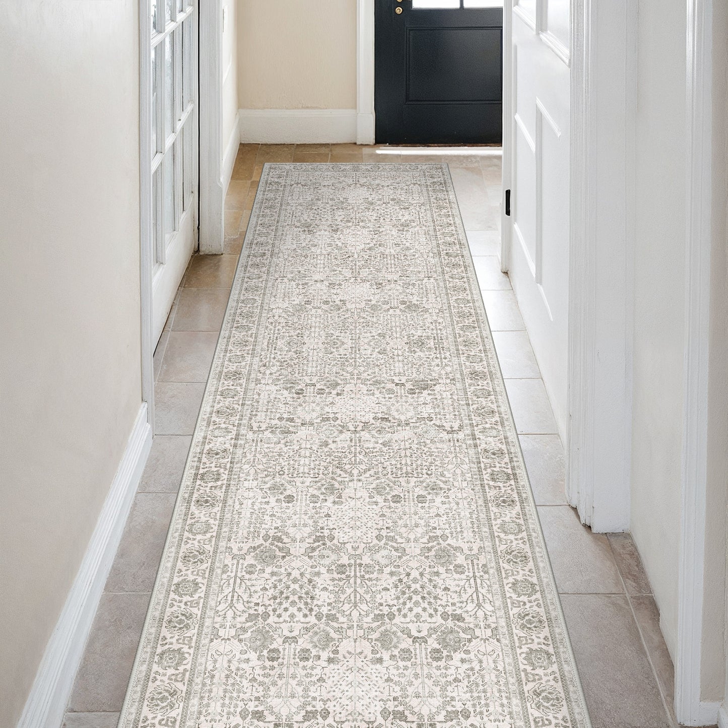KUETH  Area Rugs Machine Washable Rugs for Living Room, Non Slip Throw Rug with Rubber Backing, Rug for Entryway、Bedroom、Kitchen、Floor and Dining Room
