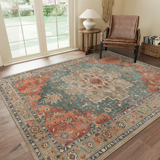 Performance Machine Washable Non Slip Area Rugs
