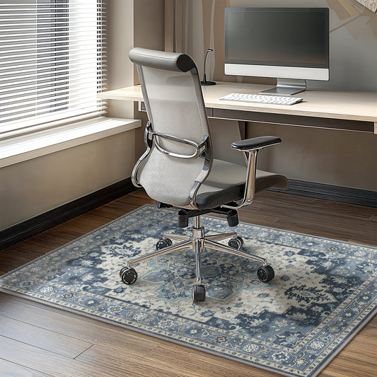 KUETH Protective Flooring Office Chair Mat for Hardwood Floor and Tile Floor, Heavy Duty Desk Chair Mat for Carpets, Anti Slip Office Floor Mats for Rolling Chairs, Low Pile Under Desk Rug