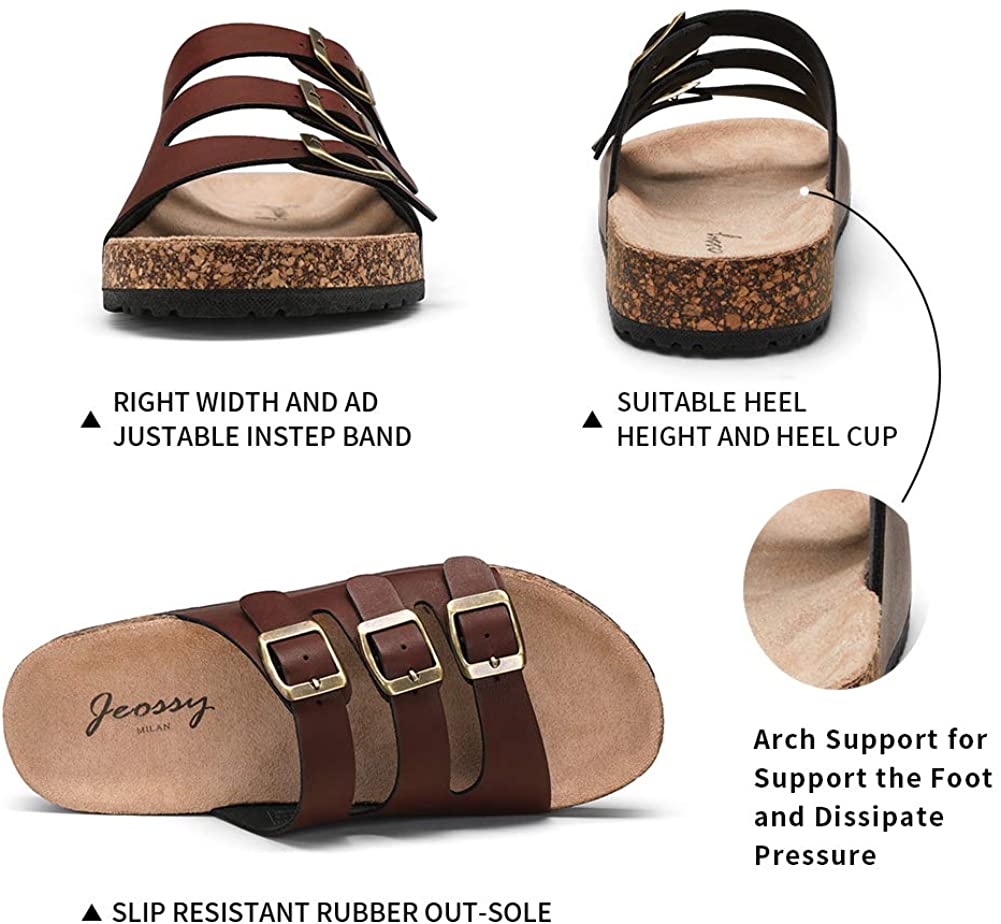 Women's Three Band Slip-on Outdoor Casual Slippers | Jeossy