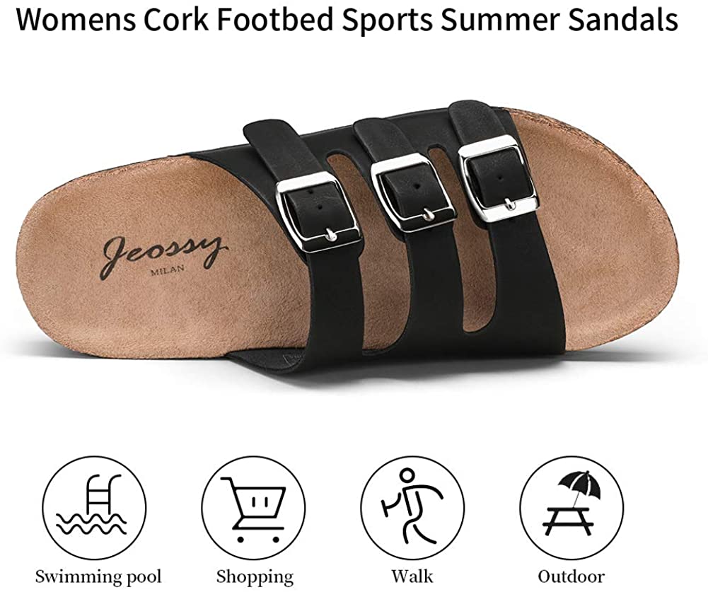 Women's Three Band Slip-on Outdoor Casual Slippers | Jeossy