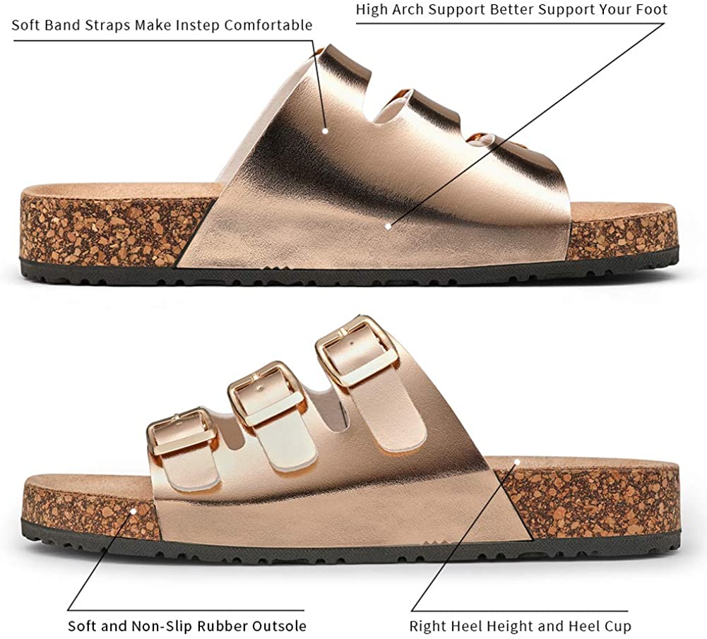 Women's Three Band Slip-on Outdoor Casual Slippers | Jeossy