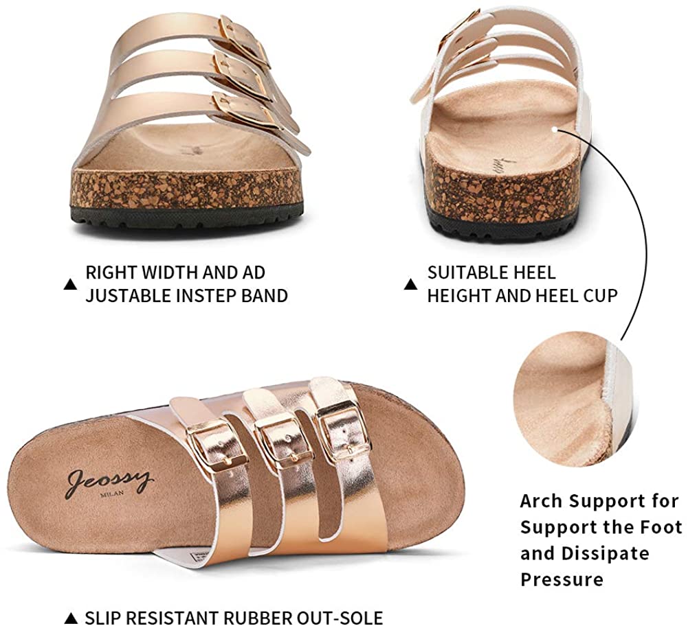 Women's Three Band Slip-on Outdoor Casual Slippers | Jeossy