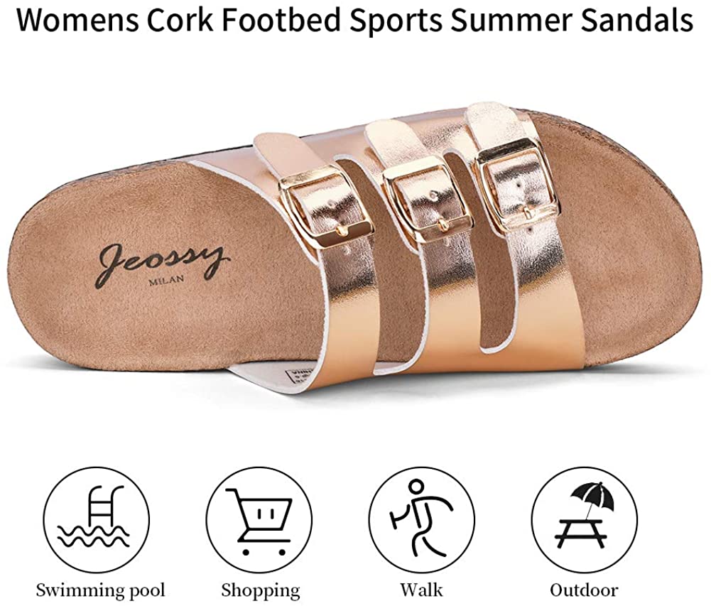 Women's Three Band Slip-on Outdoor Casual Slippers | Jeossy